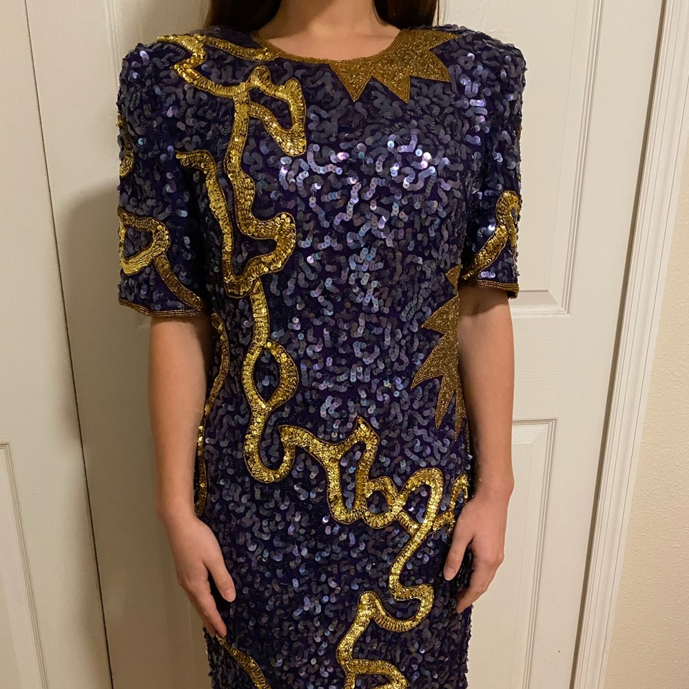 Vintage Sequin Cocktail Dress